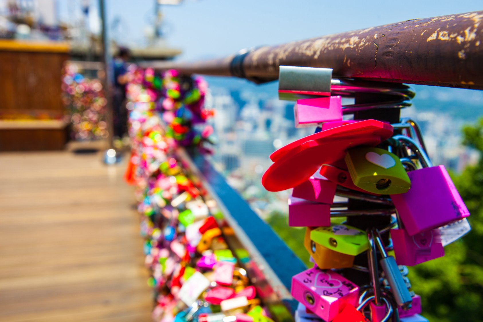 Padlocks at Namsan Seoul Tower